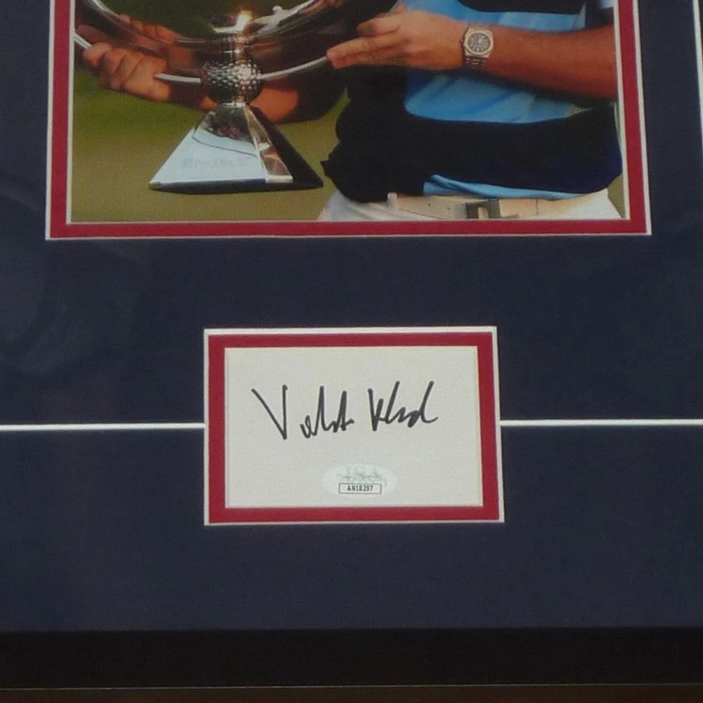 Viktor Hovland autographed FedEx Cup Trophy in Signature Series frame