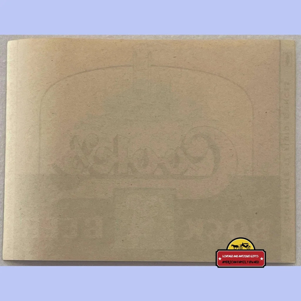 Wooden cutting board showcasing Rare 1940s Bock Beer label with Steamboat and Goat design