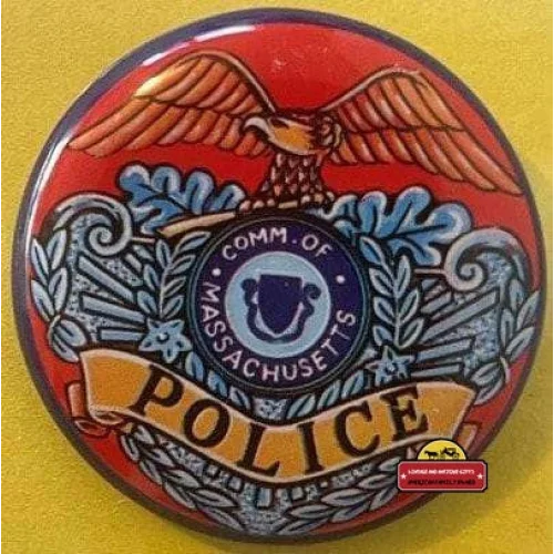 Vintage 1950s Tin Litho Special Police Badge Commonwealth of Massachusetts Collectibles and Antique Gifts Home page