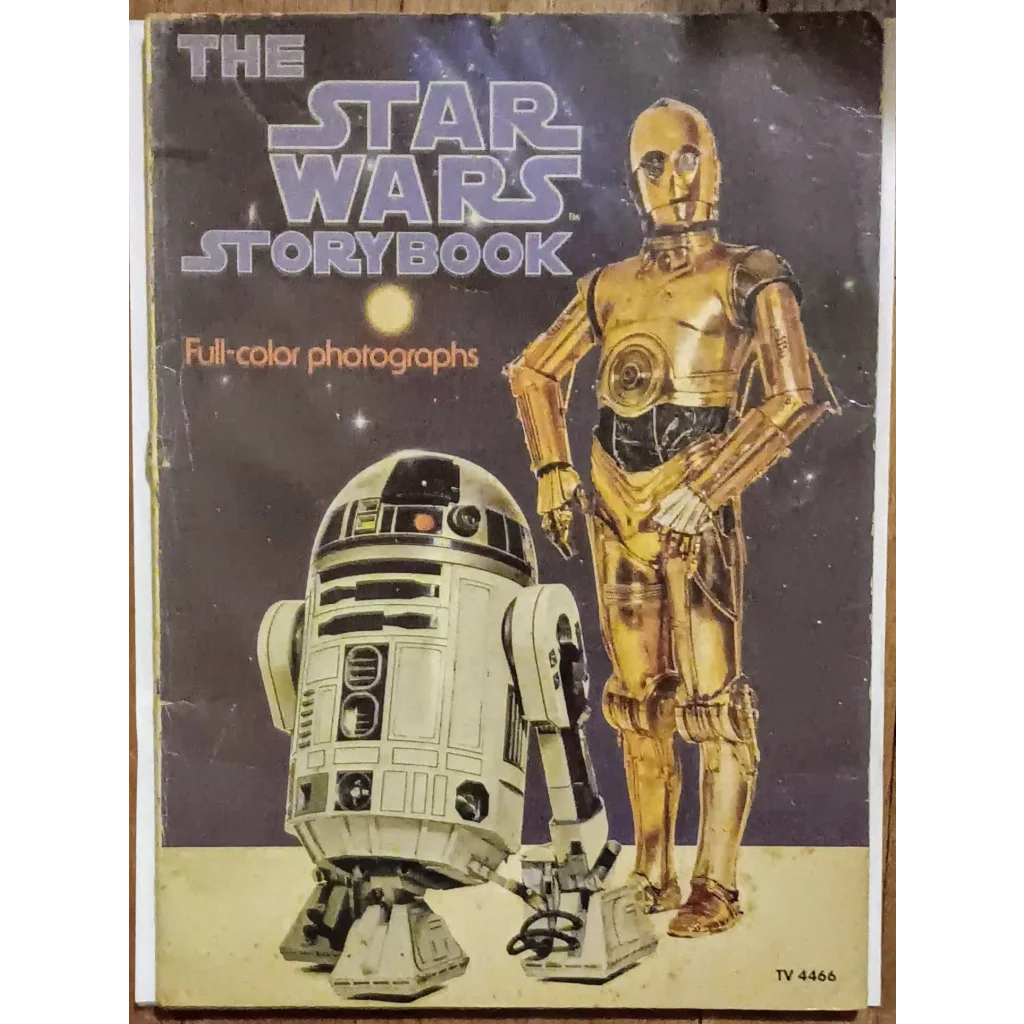 Vintage 1970s Star Wars storybook with R2-D2 and C-3PO
