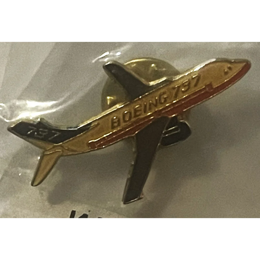 Vintage 1980s ✈️ Boeing 737 Airplane Air Plane Enamel Pin Pinback Factory Sealed! Collectibles Antique Collectible