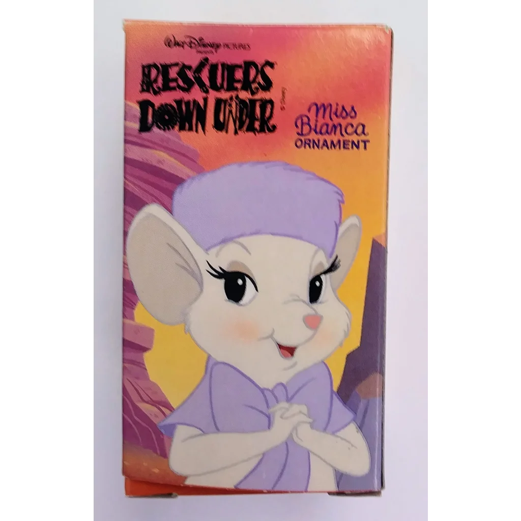 Vintage 1986 Miss Bianca Happy Meal toy ornament in box