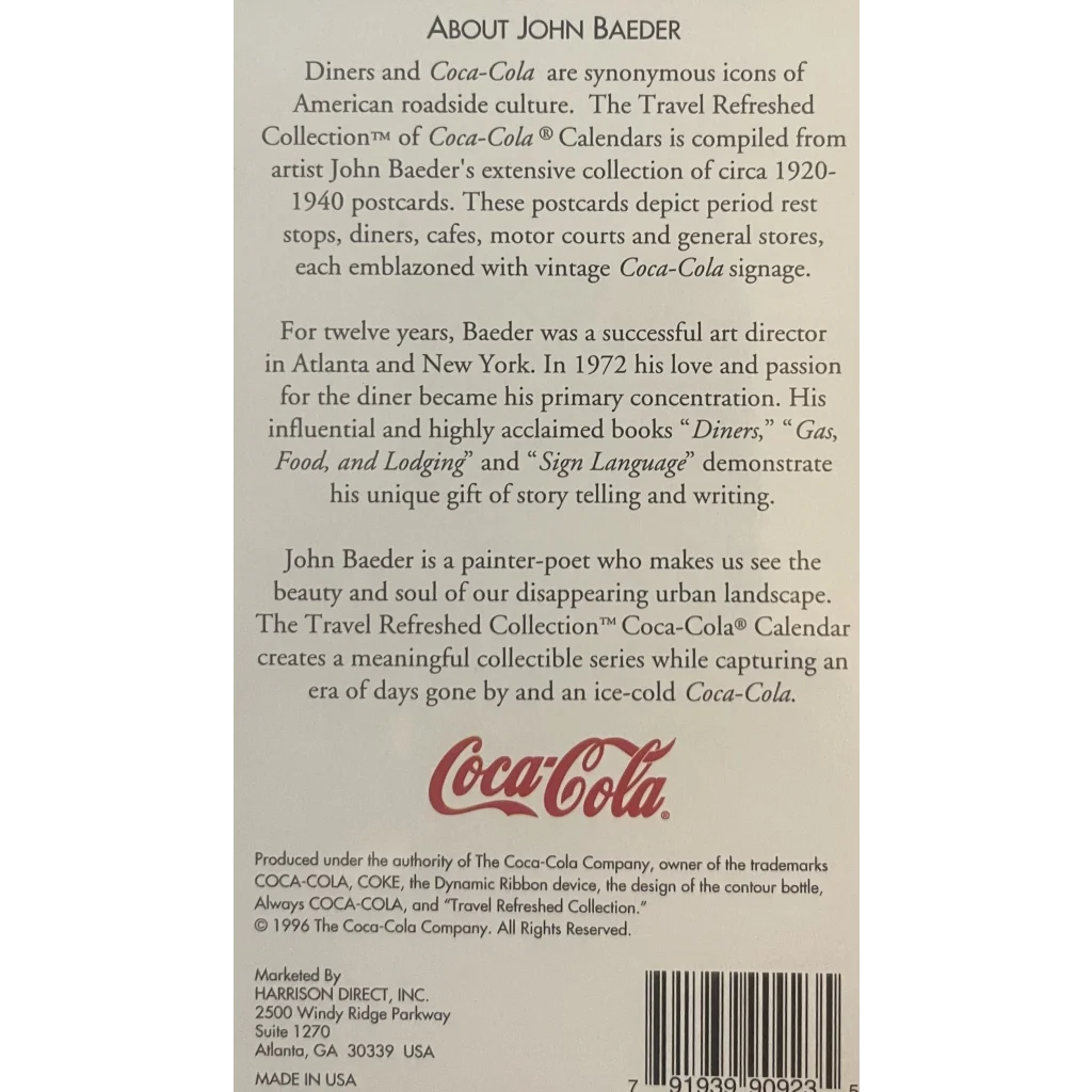 John Baeder’s art highlights Coca Cola’s influence on American roadside culture
