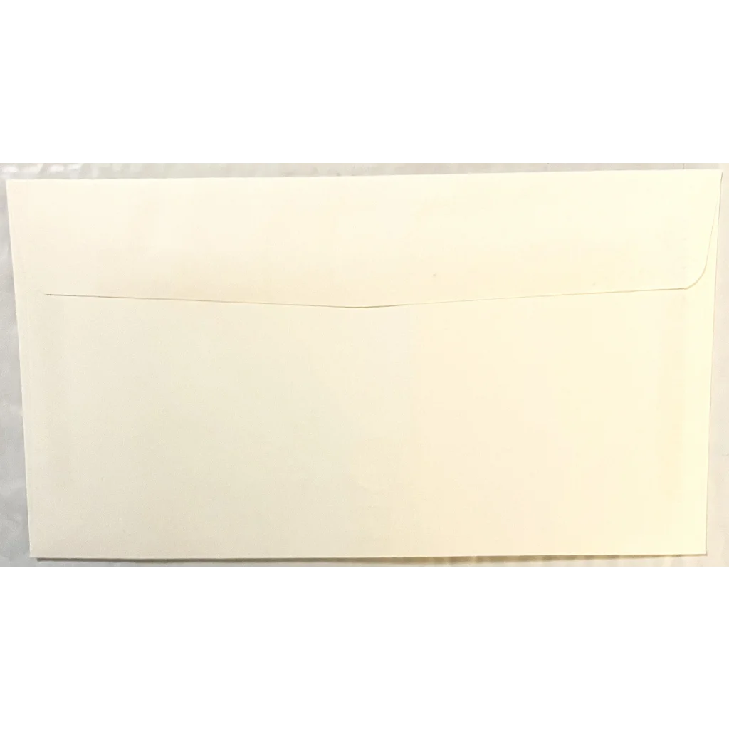 Cream-colored envelope featuring Reggie Jackson gold embossed design from 1991