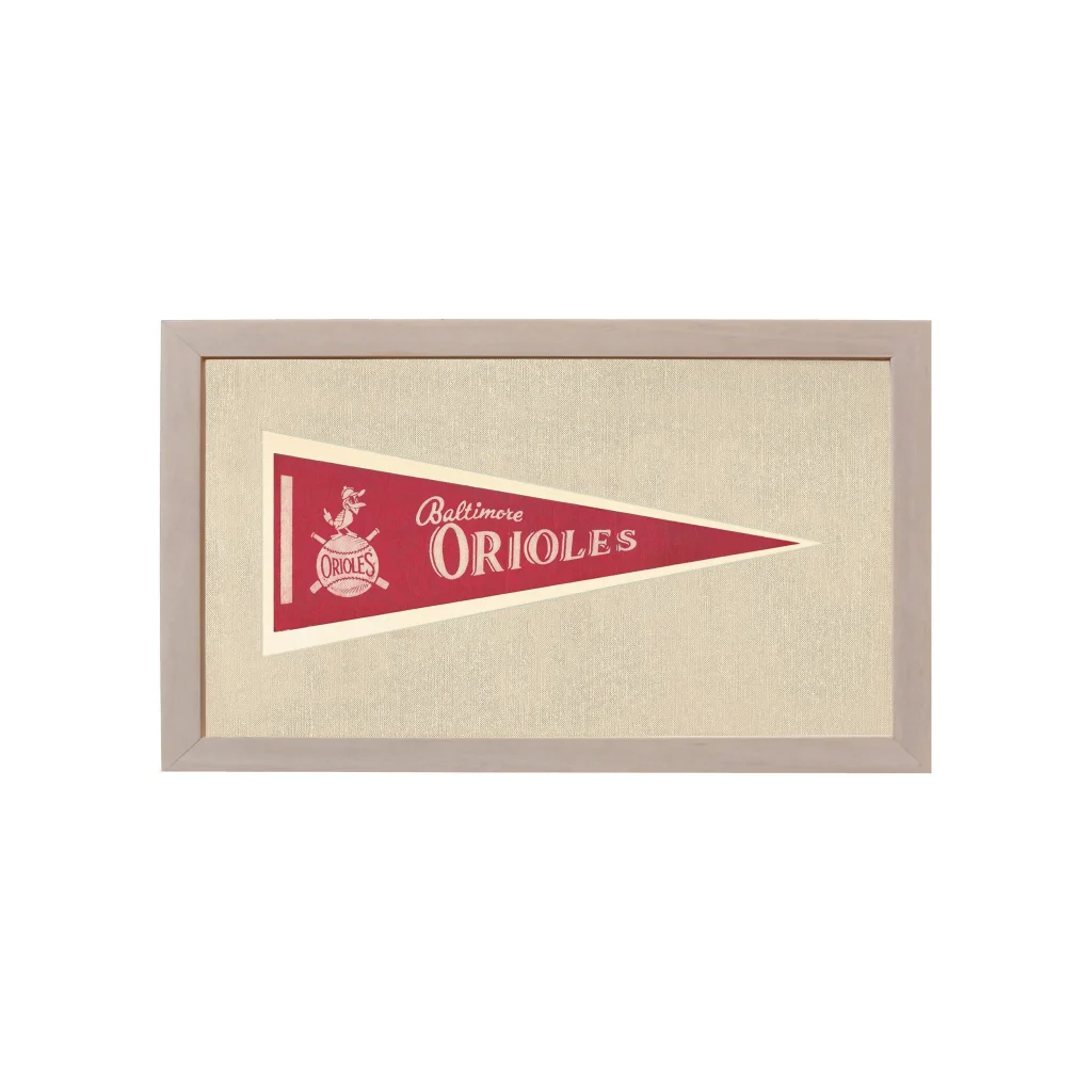 Vintage Baltimore Orioles Pennant | Vintage Americana Sports Memorabilia | vintageantiquesgifts.com