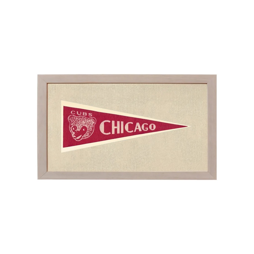 Vintage Chicago Cubs Pennant | Vintage Americana Sports Memorabilia | vintageantiquesgifts.com