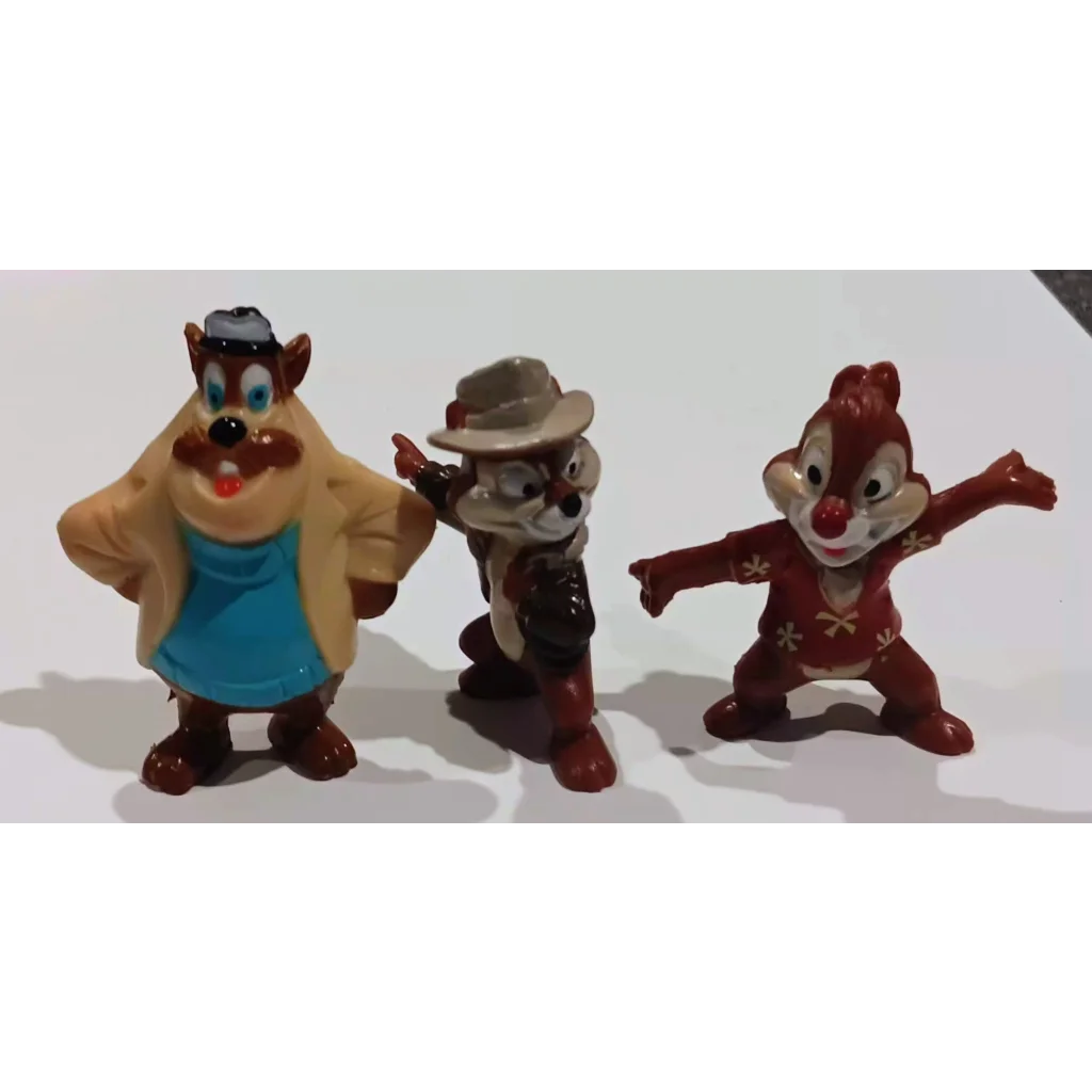 Vintage Disney PVC Chip N Dale Rescue Rangers cereal figures set