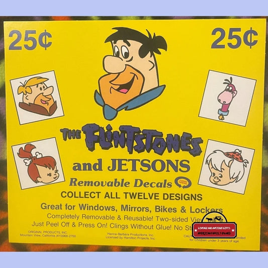 Vintage Flintstones And Jetsons Hanna-barbera Store Display 1980s Advertisements Antique Collectible Items