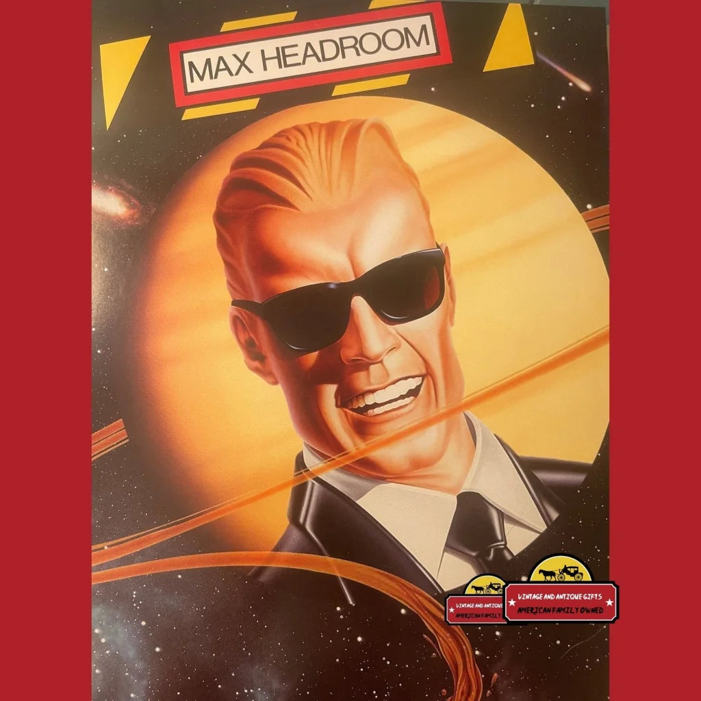 Vintage Max Headroom c - Catch The Wave Coke Coca Cola Poster 1986 Advertisements and Antique Gifts Home page