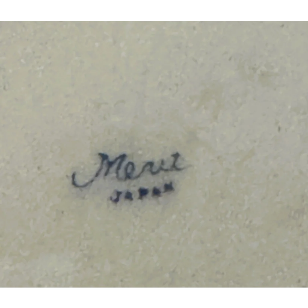 Merit Japan mark on Vintage Merit Floral Tea Set Sugar Bowl with blooms