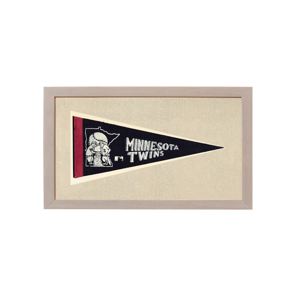 Vintage Minnesota Twins Pennant | Vintage Americana Sports Memorabilia | vintageantiquesgifts.com