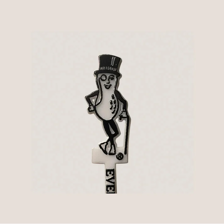 Mr. Peanut cocktail pick from Vintage Planters, a cool vintage collectible item for drinks