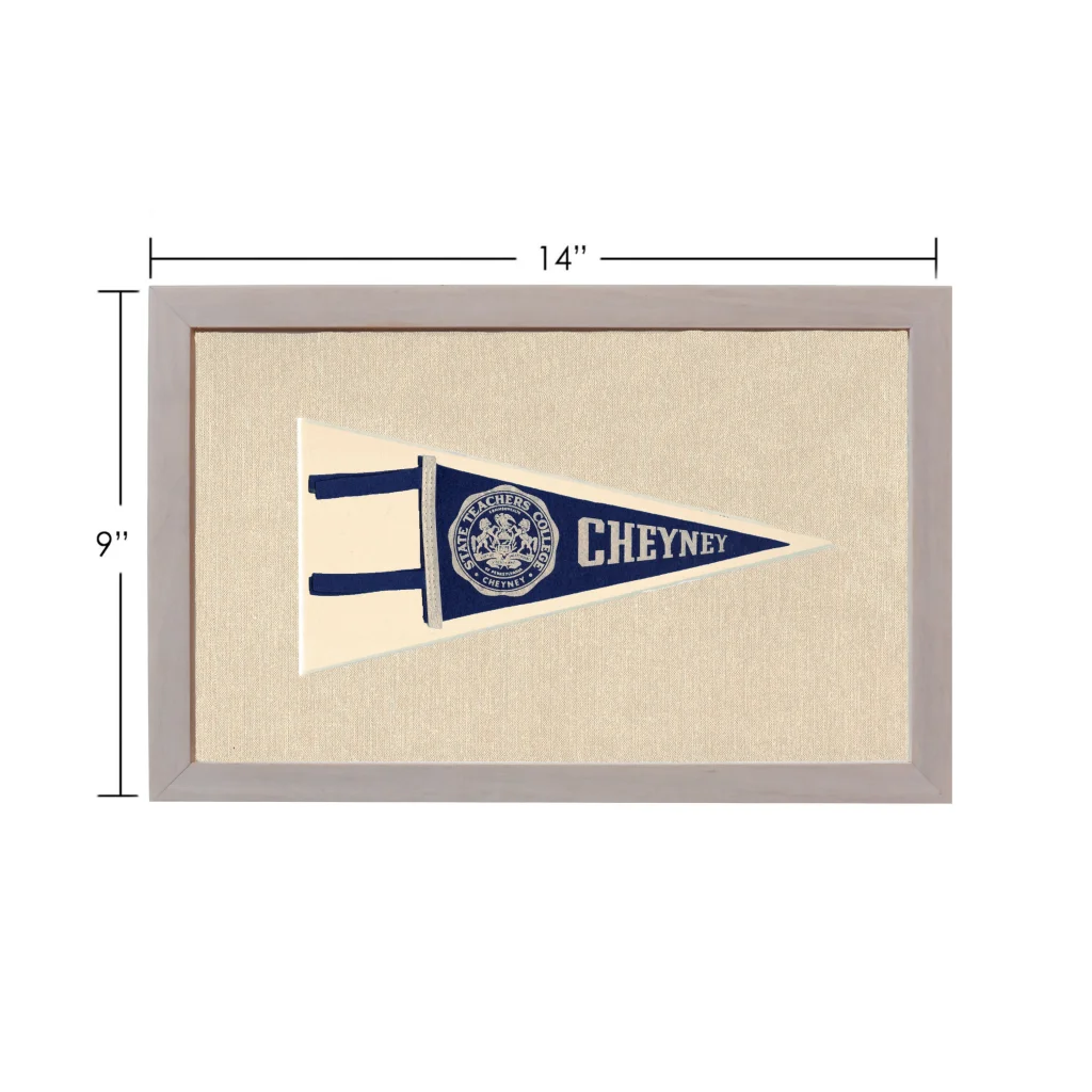 Vintage state teachers college pennant with Cheyney emblem