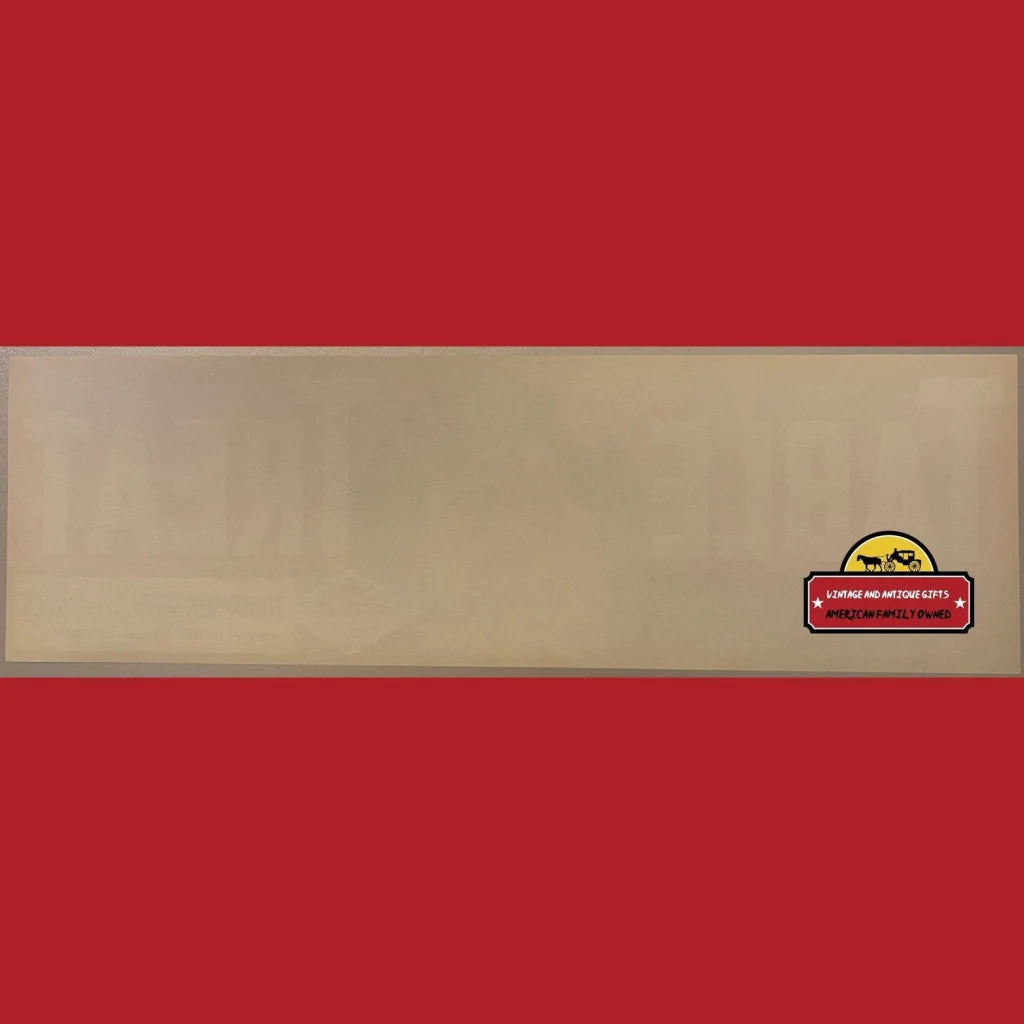 Rectangular wooden cutting board with red border, perfect for your Vintage Table Treat Crate