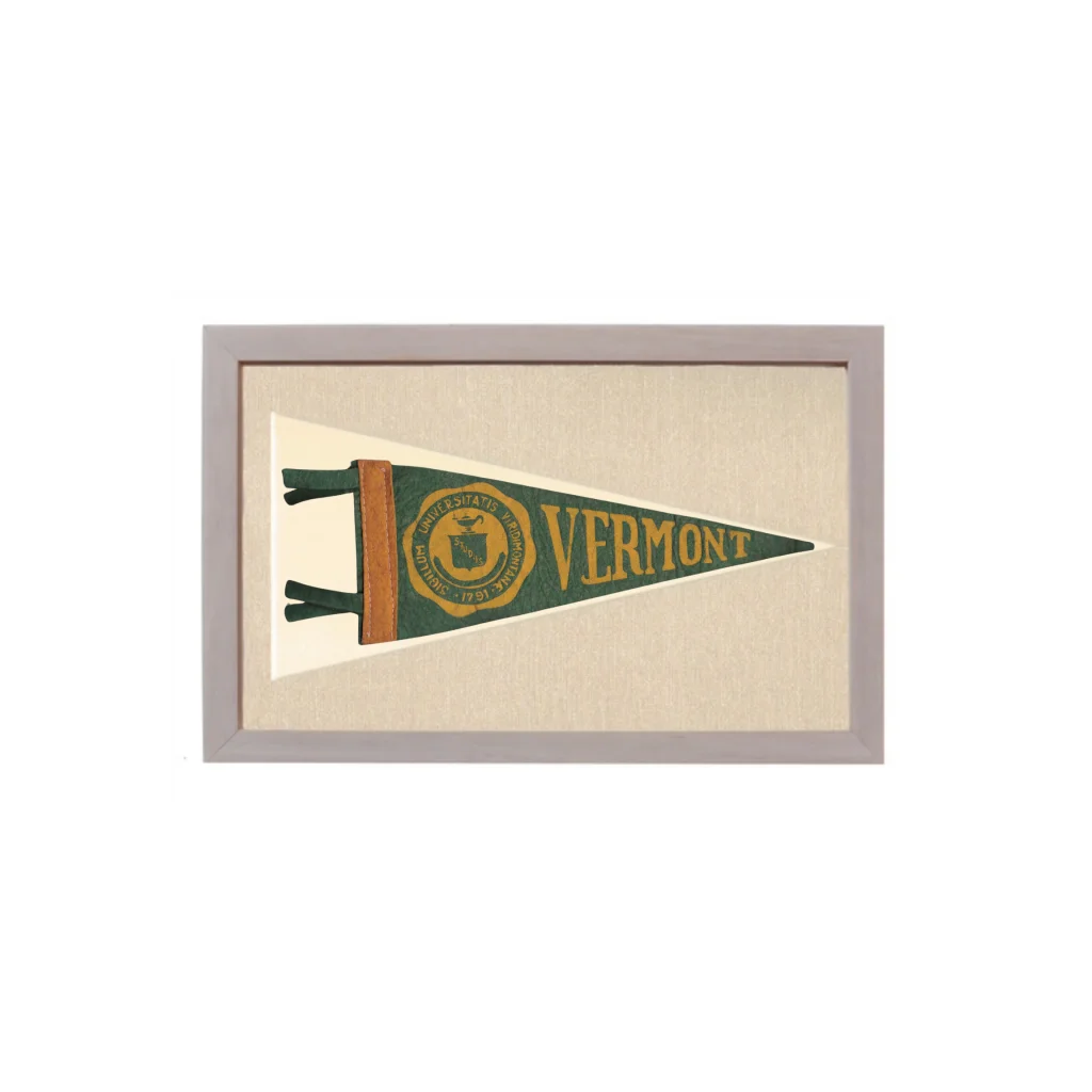 Vintage University of Vermont Pennant | Vintage Americana Sports Memorabilia | vintageantiquesgifts.com