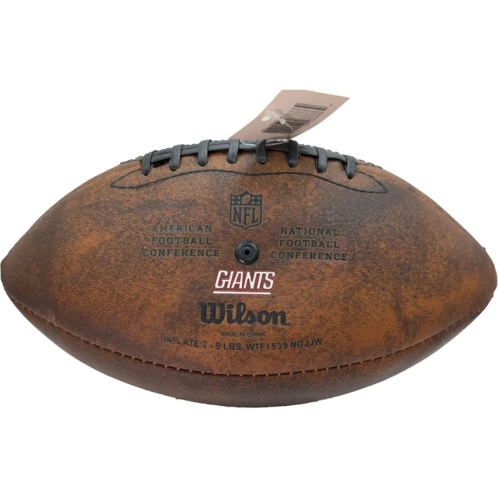 Vintage York Giants Logo Junior Size Throwback Football | Authentic Sports Collectible | vintageantiquesgifts.com