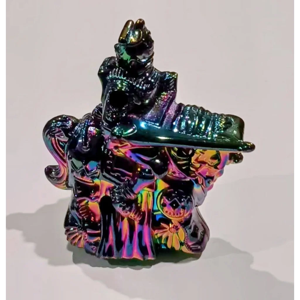 Iridescent black green Laser Knights knight warrior kids meal toy figurine