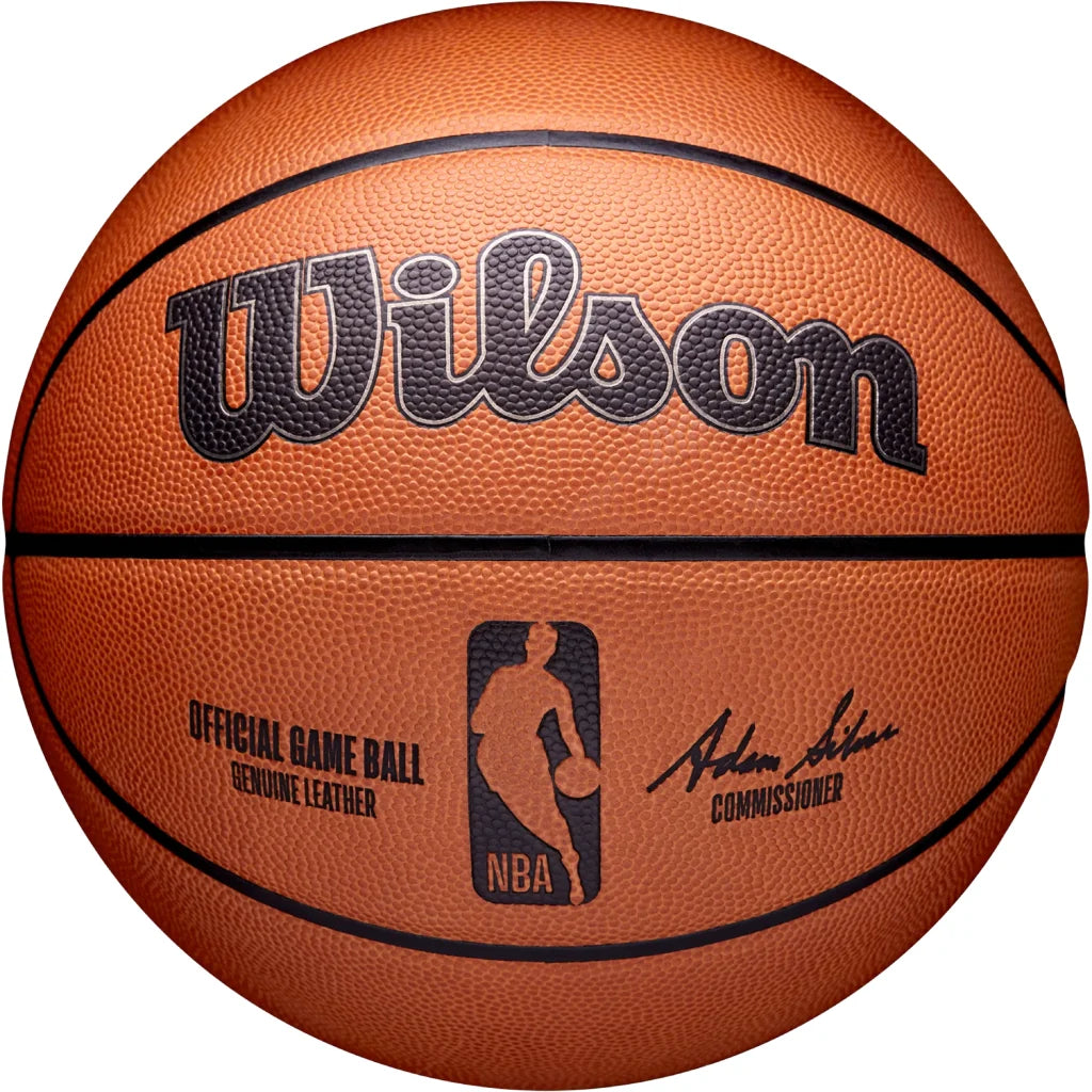 Wilson NBA Authentic Outdoor Game Basketball, genuine leather orange ball