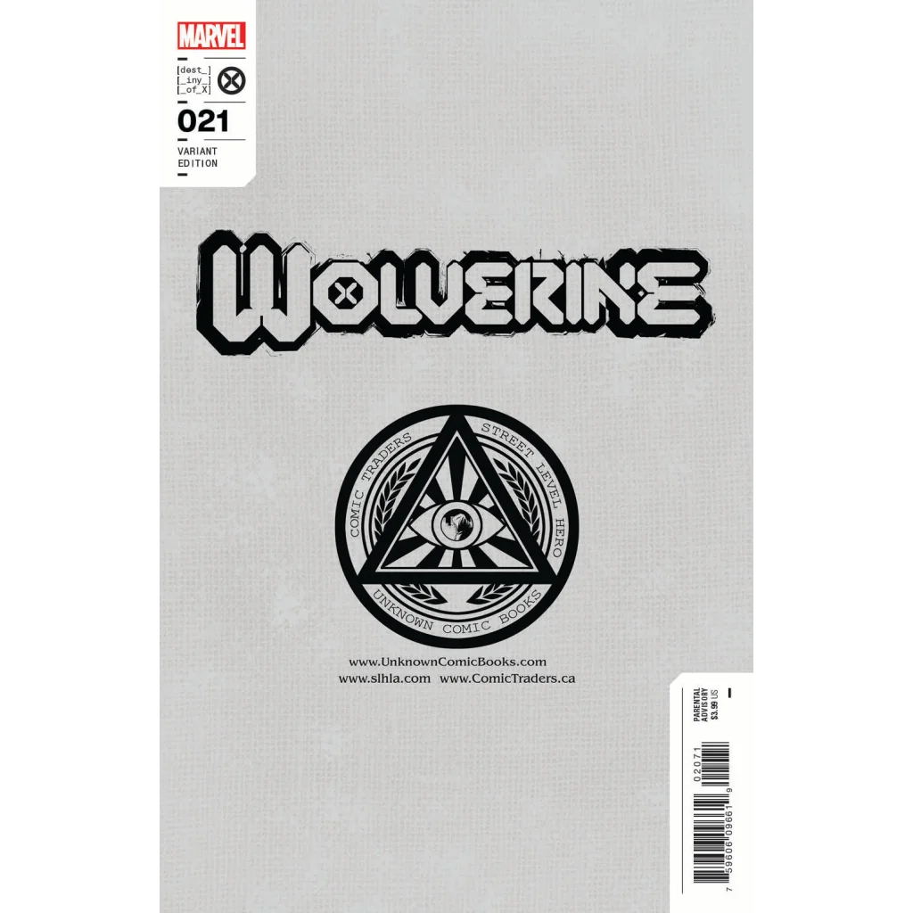 Comic book cover for Wolverine 21 Marvel Variant Goes Deeper Into Danger Danger