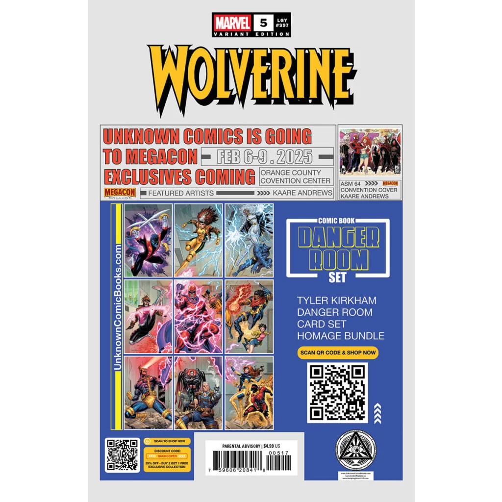 Comic book cover for Wolverine #5 Unknown Comics Ejikure Exclusive Virgin Variant