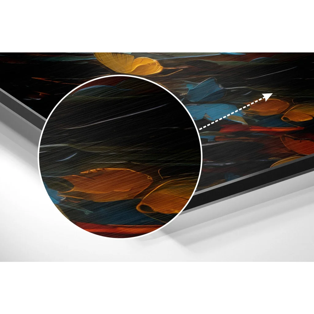 Stunning Abstract Art on Brushed Aluminium Dibond | Modern Wall Art Decor | vintageantiquesgifts.com