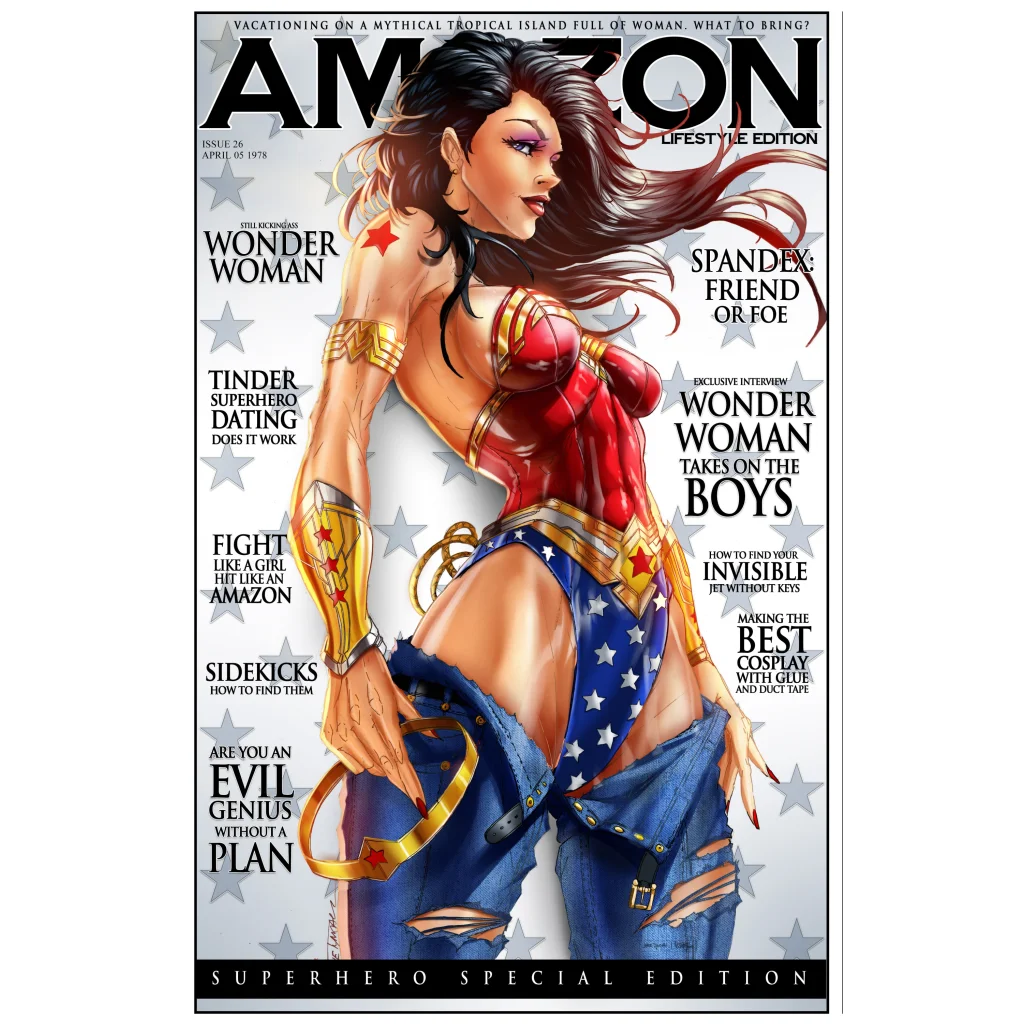 Wonder Woman Amazon Princess Magazine cosplay variant comic cover