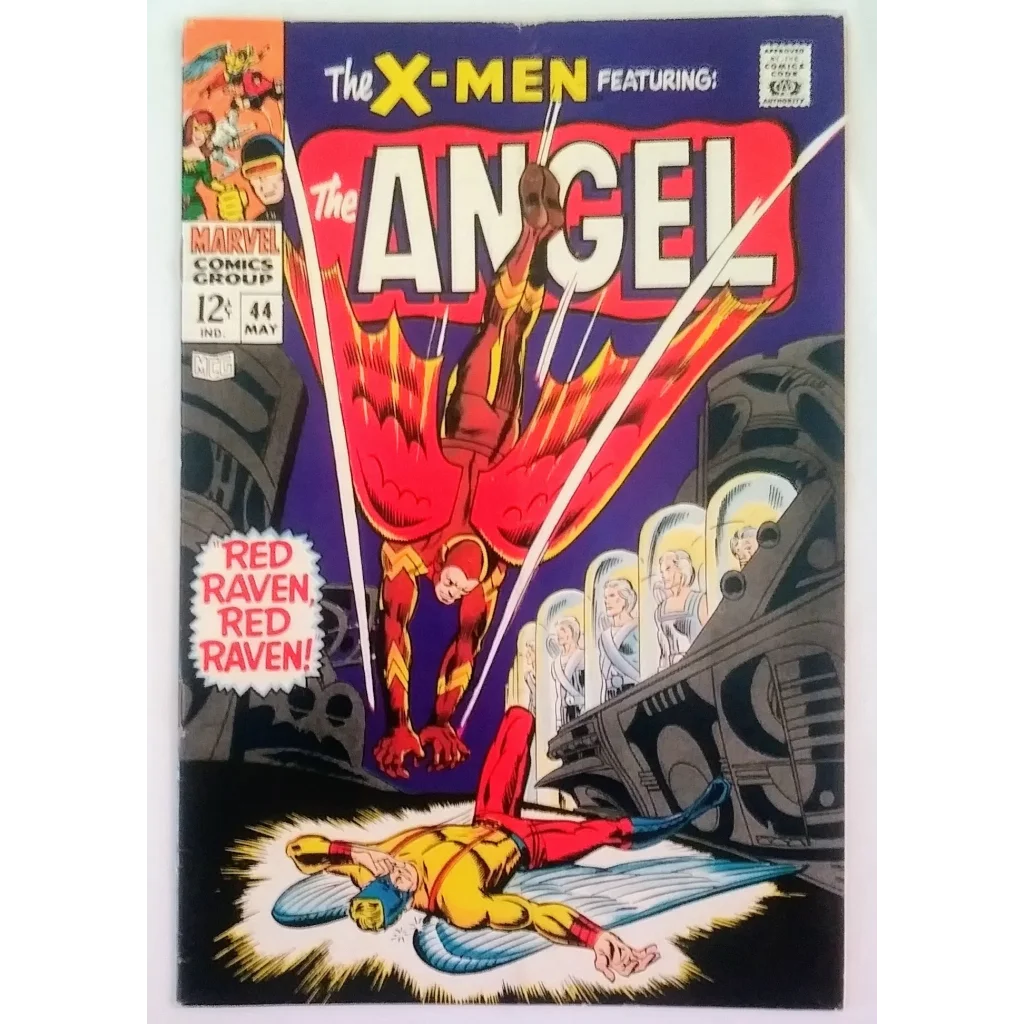 X-Men Issue 44 comic with Angel, Red Raven debut, Marvel Comics 1968