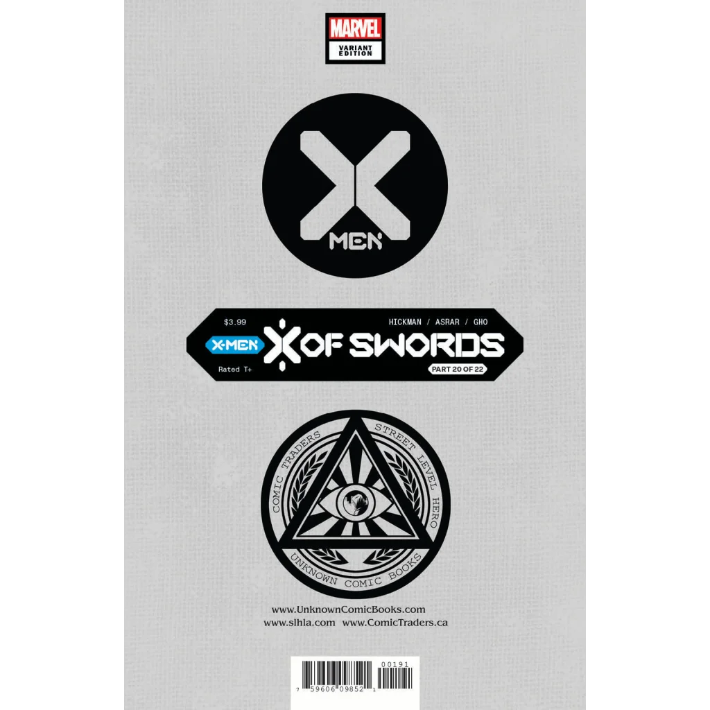 Comic book cover with X-Men and X of Swords logos from X Men Issue 15
