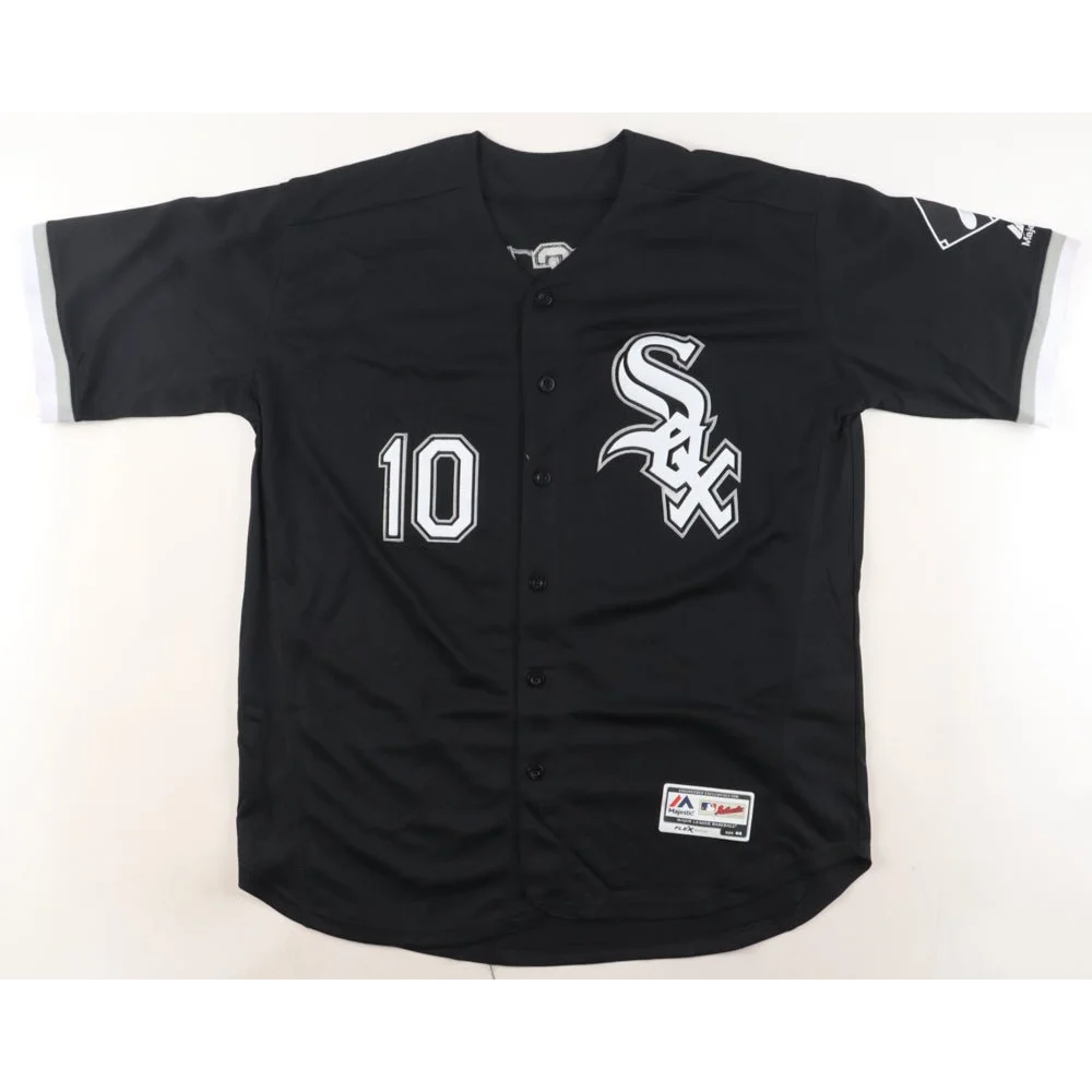 Black Yoan Moncada White Sox jersey with 10 and Sox logo, Chicago White Sox gear