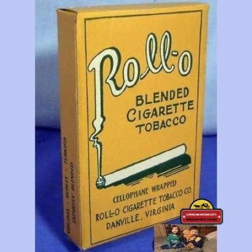 Antique Vintage Rollo Cigarette Tobacco Box Danville Va 1910s - 1920s Advertisements and Gifts Home page Box: