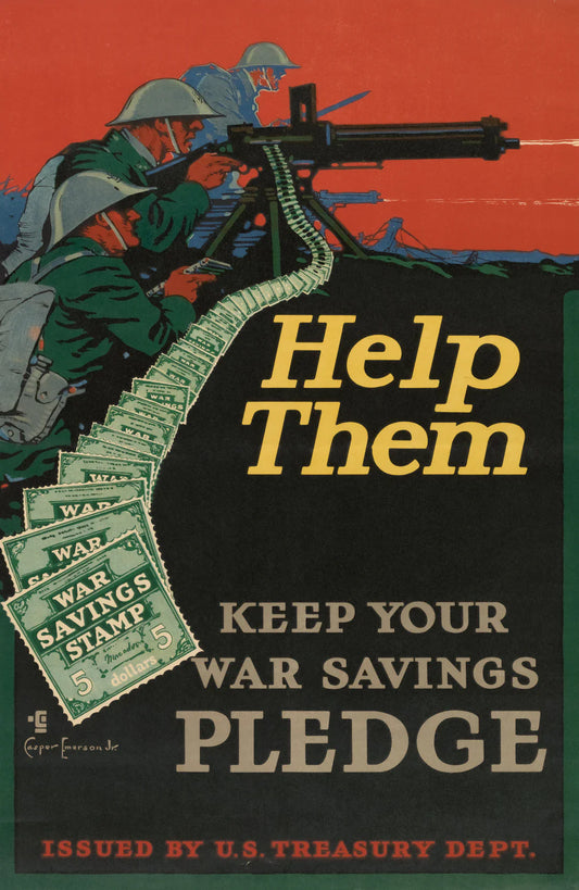 Vintage World War I propaganda poster highlighting African Americans and the Reconstruction Era