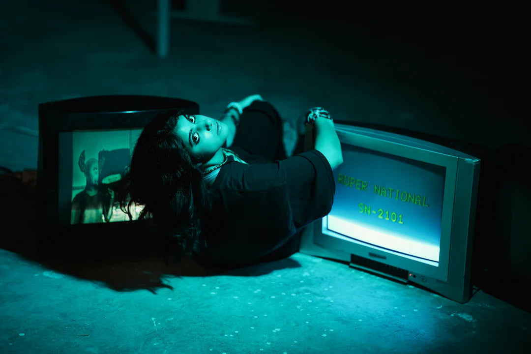 Sleek 20-inch flat-screen TV with black frame and silver accents impacting American society