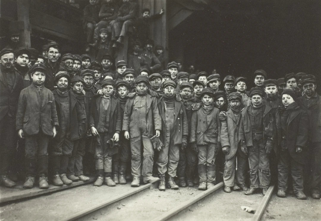 Young immigrant coal miners filling labor shortages supporting modern industrial growth