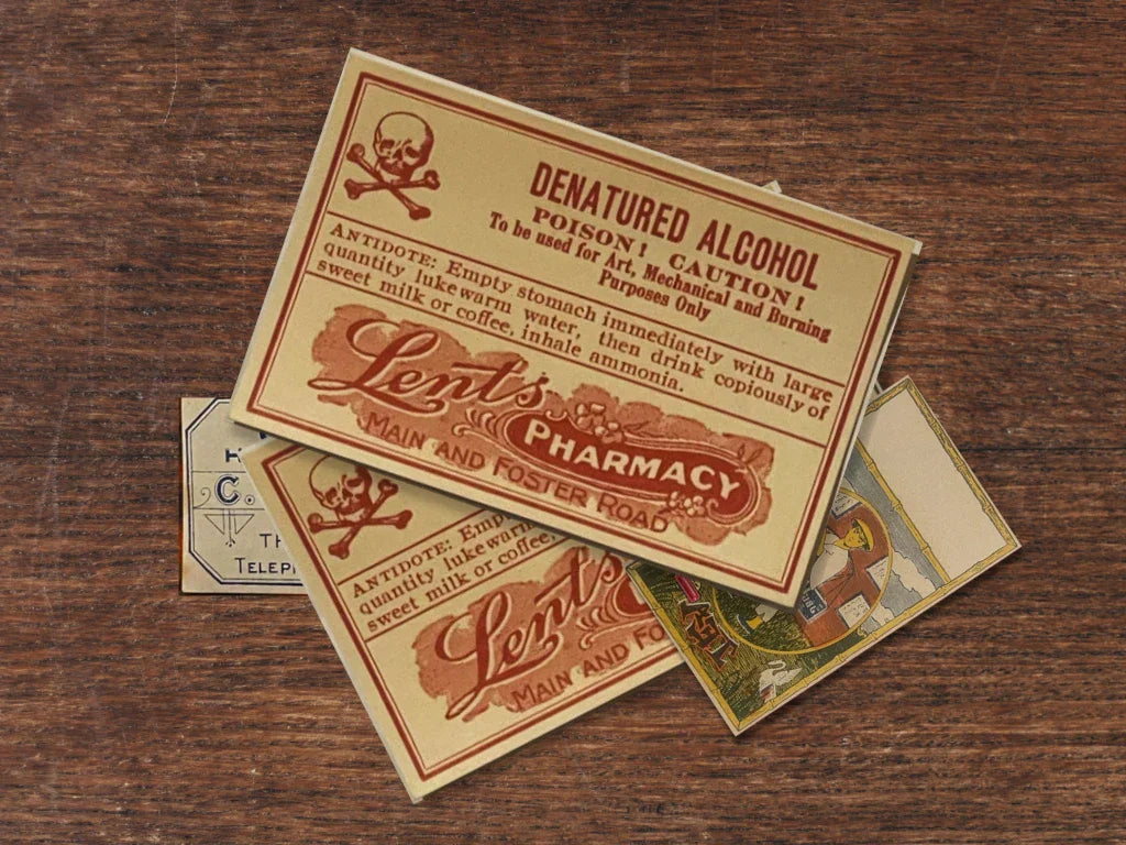 Original Antique Pharmacy Labels & Ephemera ☠️ NOS – Vintage and Original Antique Pharmacy Labels & Ephemera ☠️ NOS – Vintage and