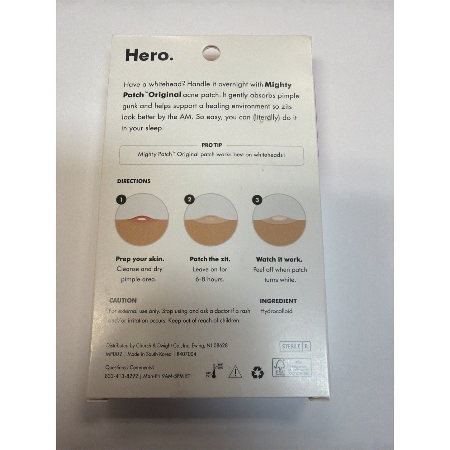 2x 72 count Hero Mighty Patch Original Blemish Treatment (144) total