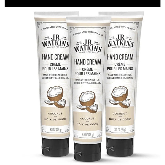 Three Jr Watkins shea butter hand cream tubes, natural moisturizing hydrating hand moisturizer