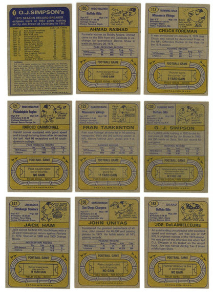 1974 TOPPS FOOTBALL COMPLETE SET BREAK - 18 CARDS PER BOX! 2 HOFERS IN EVERY BOX!