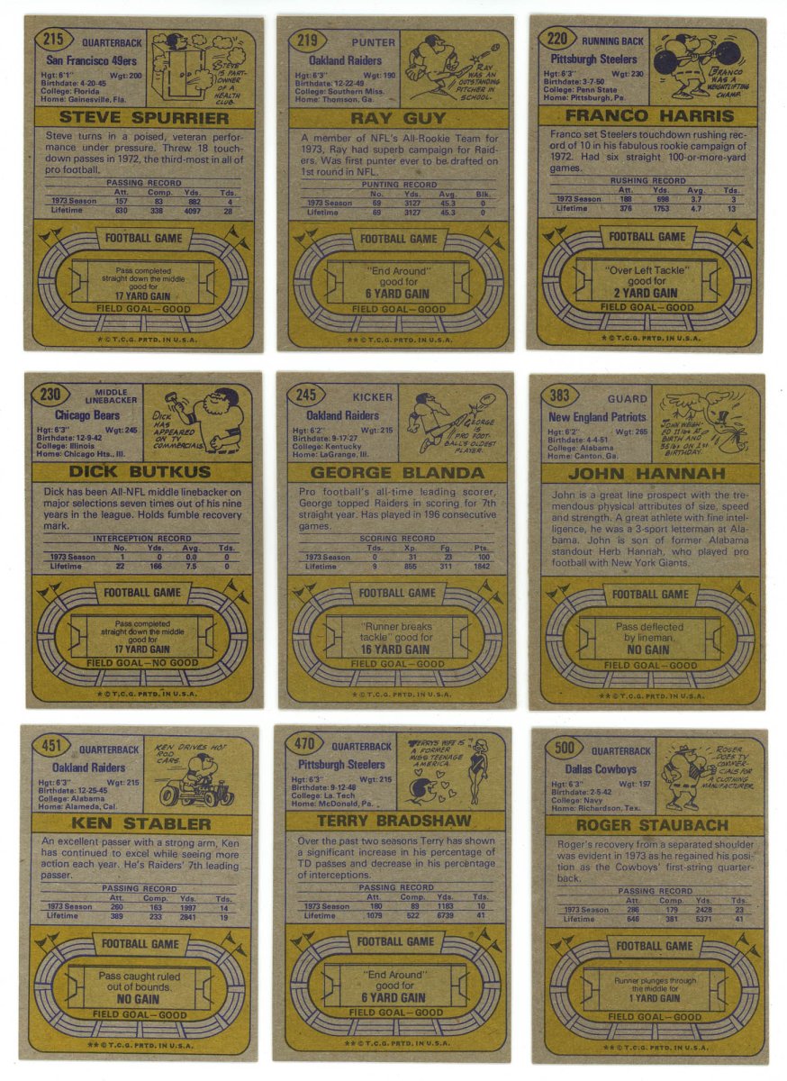 1974 TOPPS FOOTBALL COMPLETE SET BREAK - 18 CARDS PER BOX! 2 HOFERS IN EVERY BOX!