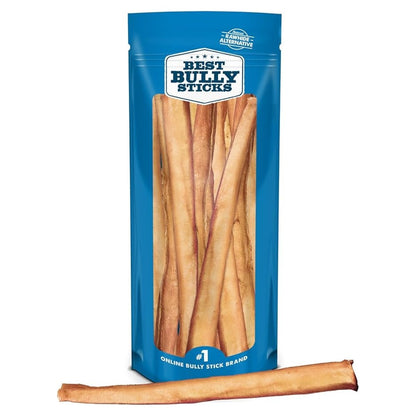 Best Bully Sticks 12-Inch Odor-Free Dog Chews, 24 Count Bulk Pack