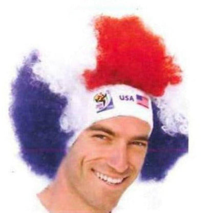 South Africa World Cup Soccer Afro Wig 25-Count Case Pack – Official FIFA Licensed Retro Fan Gear