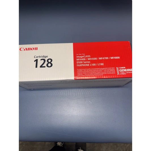 Canon 128 black toner cartridge in red white box for imageClass printers