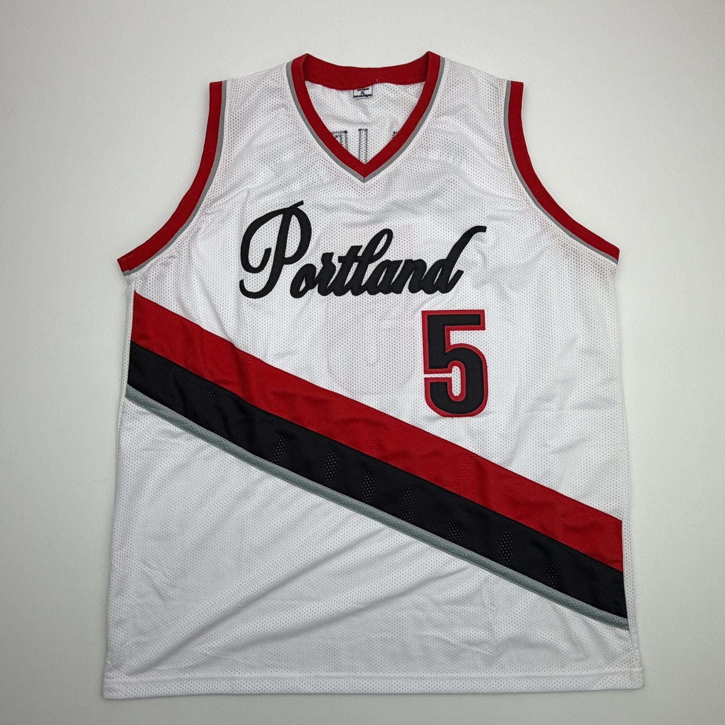Autographed/Signed Jrue Holiday Portland White Basketball Jersey Beckett BAS COA