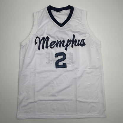 Autographed/Signed Ty Jerome Memphis White Basketball Jersey Beckett BAS COA