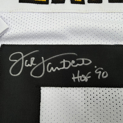 Autographed/Signed Jack Lambert Pittsburgh White Football Jersey JSA COA