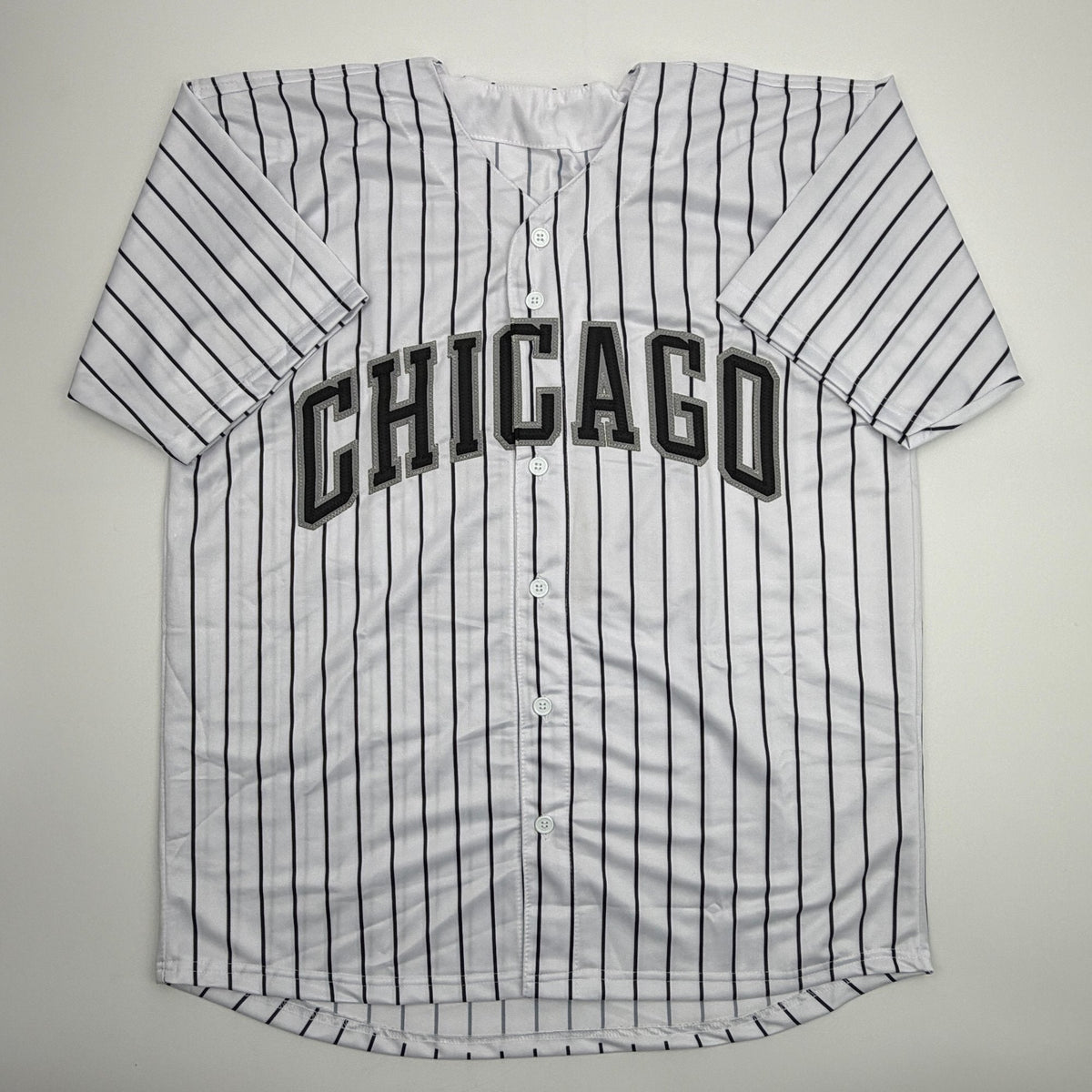 Autographed/Signed Colson Montgomery Chicago Pinstripe Baseball Jersey Beckett BAS COA