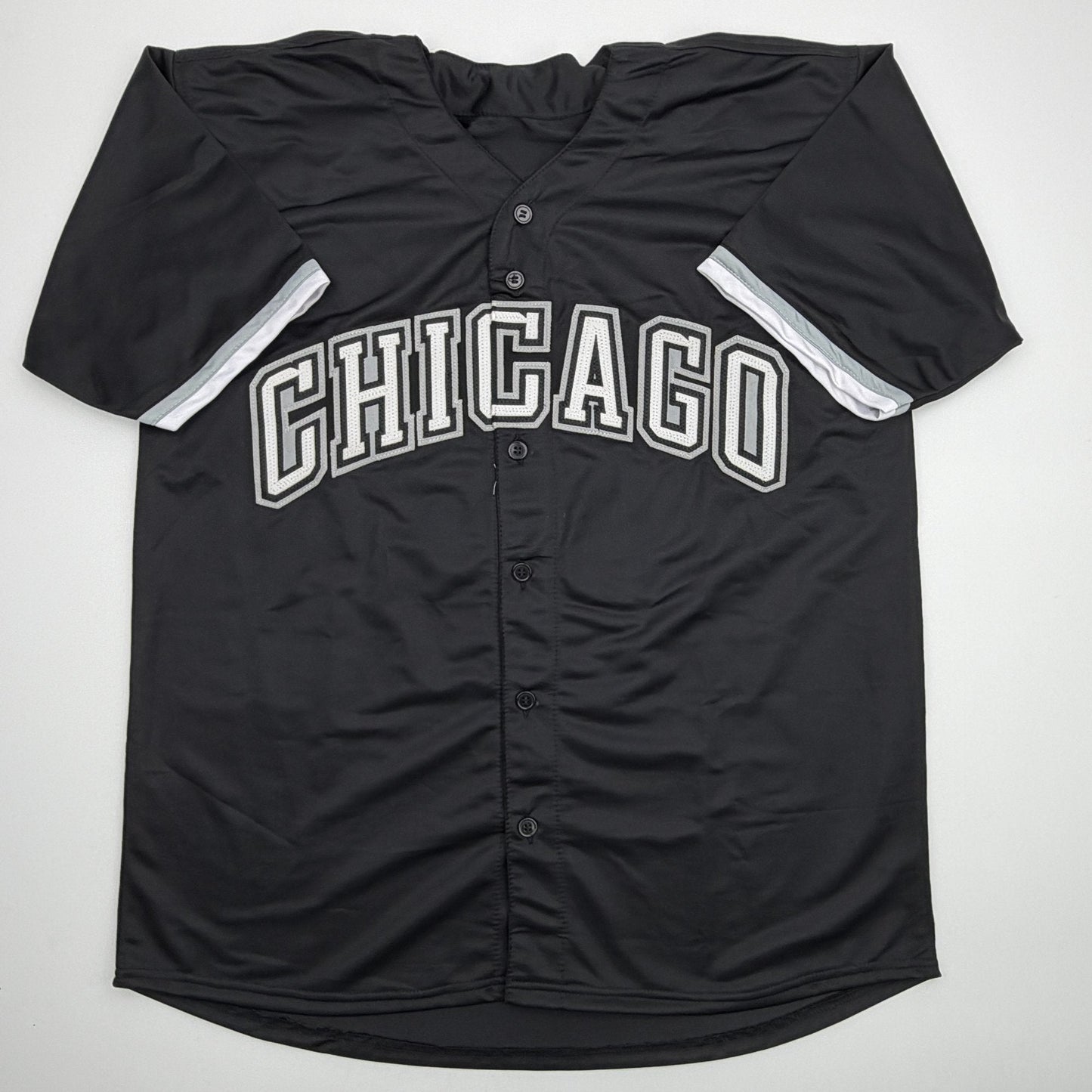 Autographed/Signed Colson Montgomery Chicago Black Baseball Jersey Beckett BAS COA
