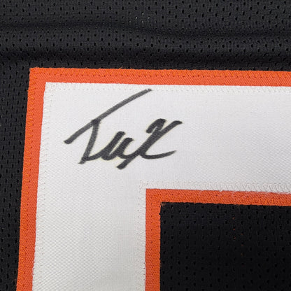 Autographed/Signed Tee Higgins Cincinnati Black Football Jersey Beckett BAS COA