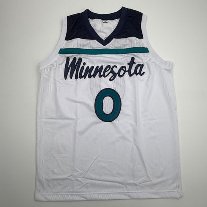 Autographed/Signed Donte Divincenzo Minnesota White Basketball Jersey Beckett BAS COA