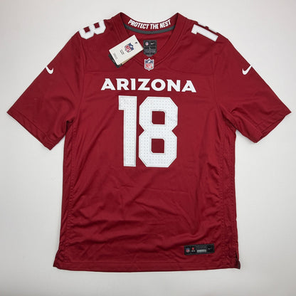Autographed/Signed Marvin Harrison Jr. Arizona Cardinals Red Authentic Football Jersey Beckett BAS COA