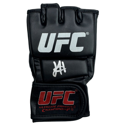 Autographed/Signed Josh Hokit Fighting UFC MMA Ultimate Fighting Black Glove JSA COA